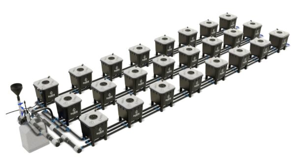 HydraMax 24 bucket, 3 row deep water culture system